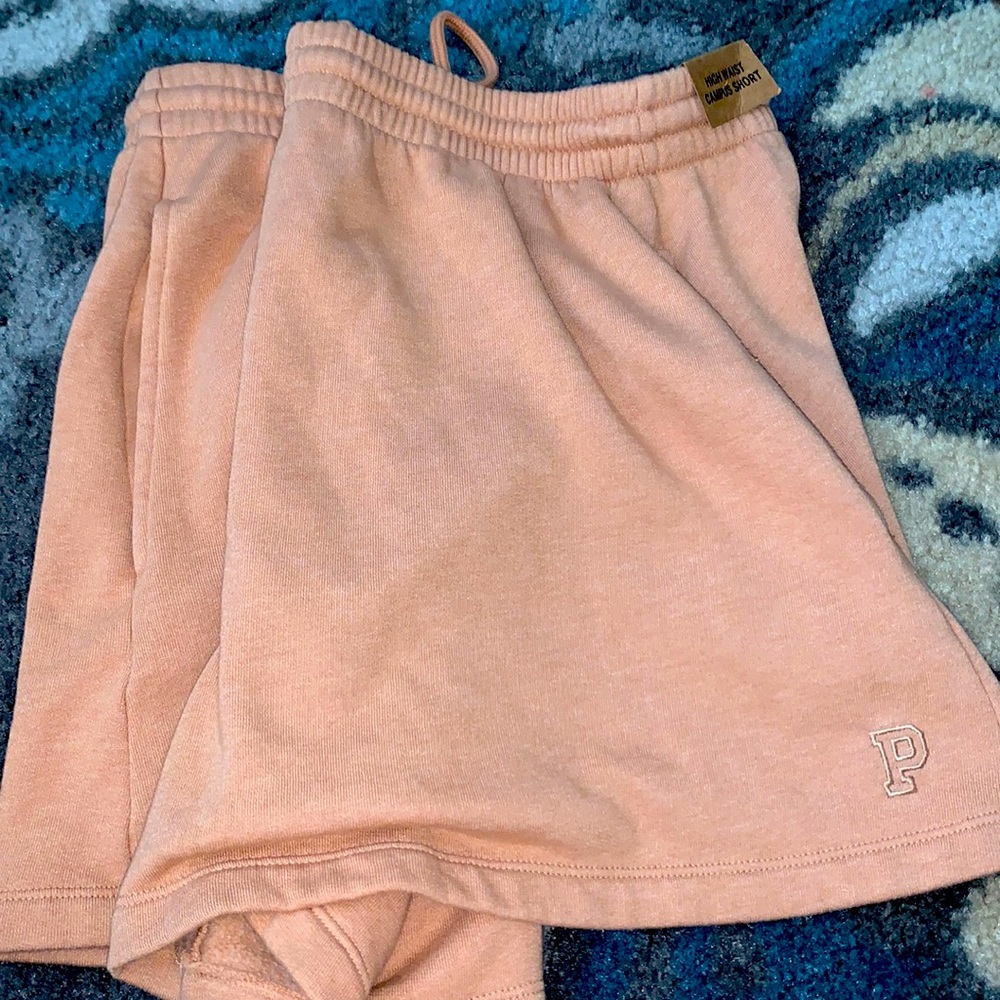 PINK high waist campus shirt. Brand new never worn